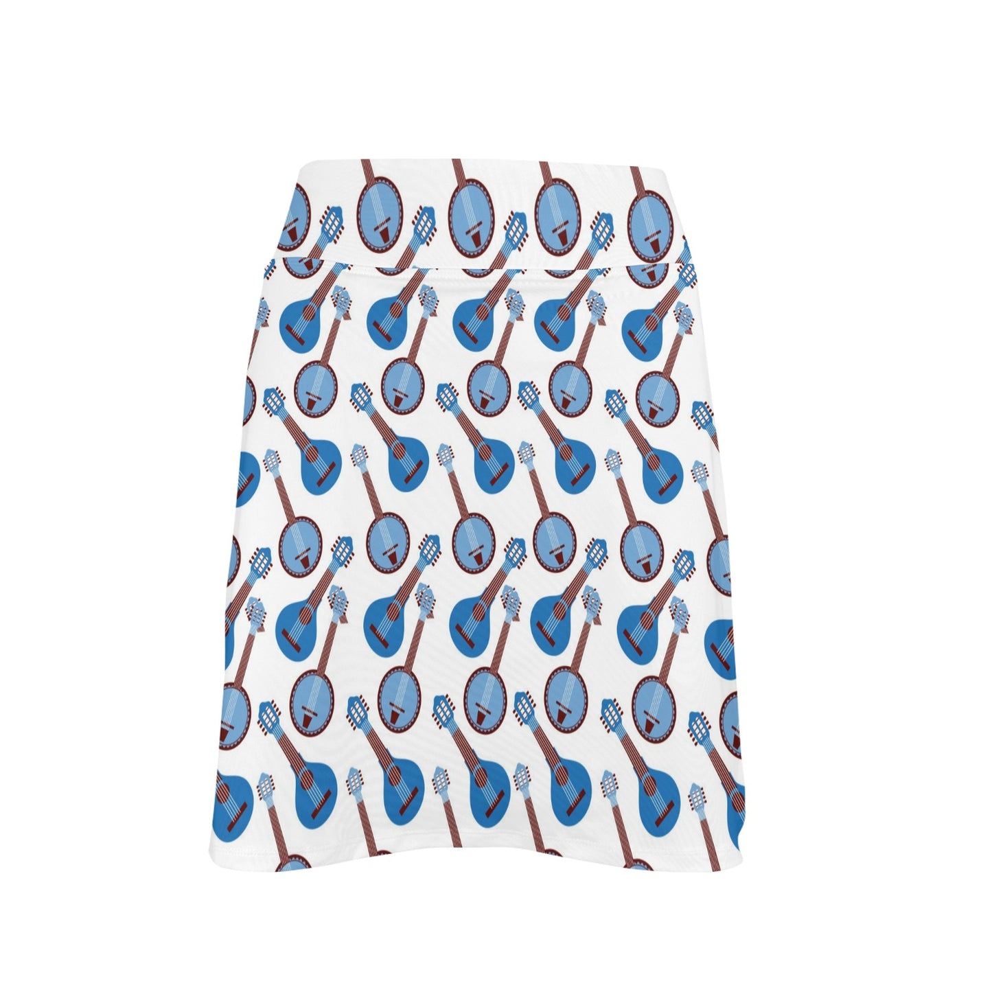 Banjo Print Design LKS401 17" Golf & Pickleball Skort with Pockets