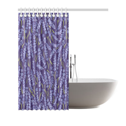 Lavender Pattern Print Design 03 Shower Curtain