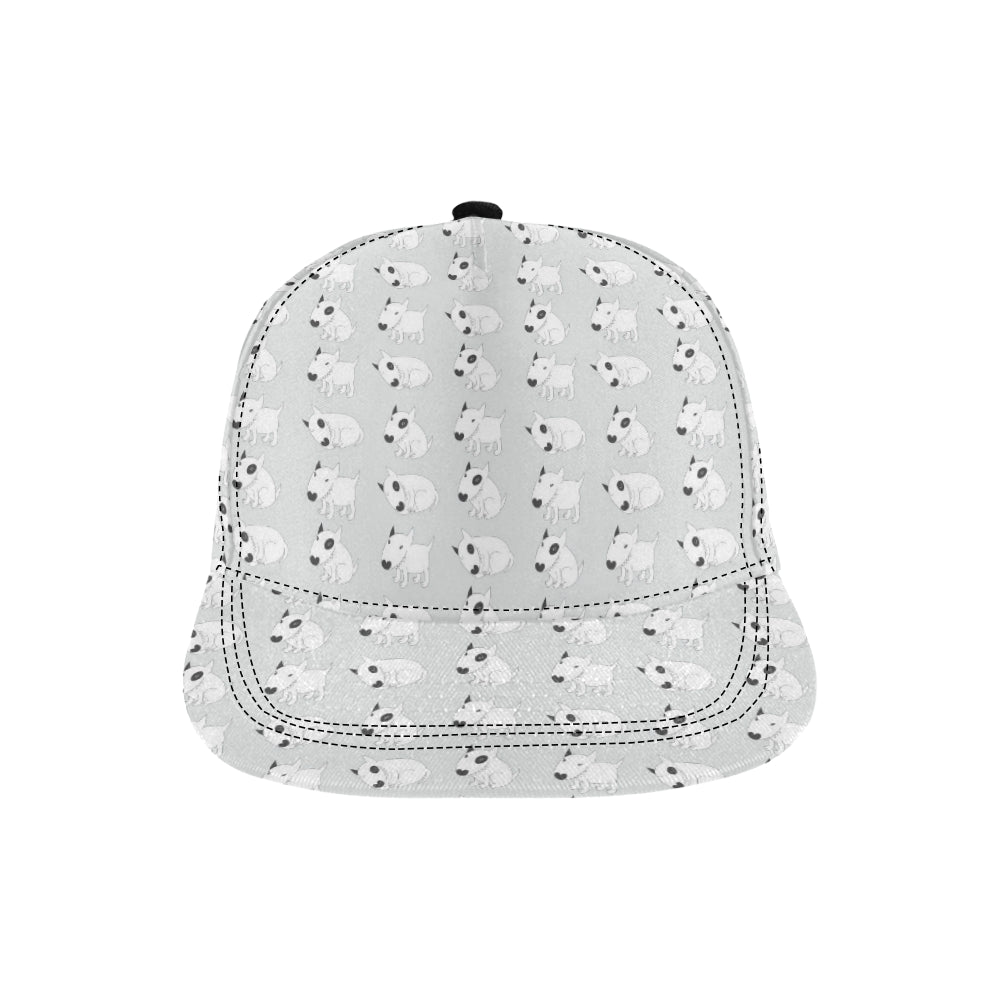 Bull Terrier hand draw Print Pattern Snapback Cap