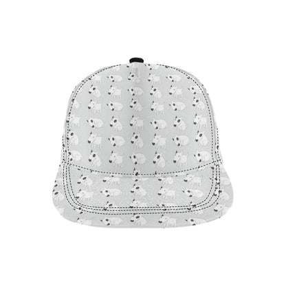 Bull Terrier hand draw Print Pattern Snapback Cap