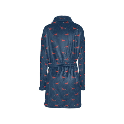 Shrimp Print Design LKS305 Women's Fleece Robe