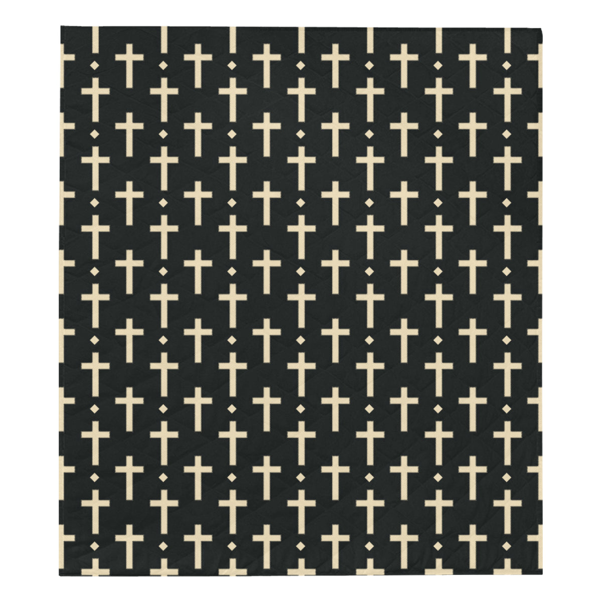 Cross Pattern Print Design 03 Premium Quilt