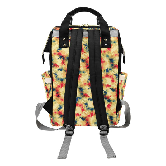 Tie Dye Print Design LKS302 Diaper Bag Backpack