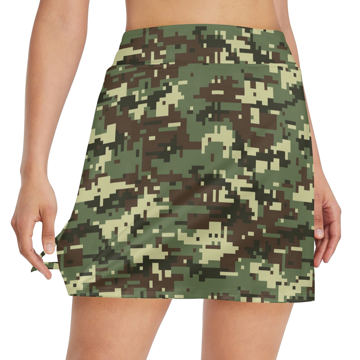 ACU Digital Army Camouflage 17" Golf & Pickleball Skort with Pockets
