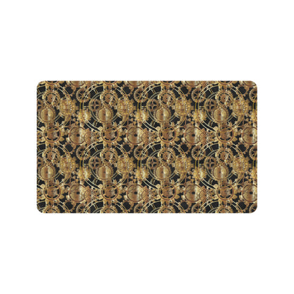 Steampunk Gear Design Themed Print Rubber Doormat