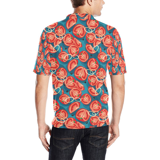 Tomato Print Design LKS301 Men Polo Shirt
