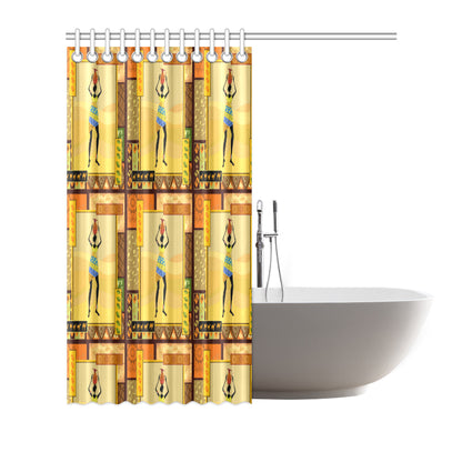African Girl Design Shower Curtain
