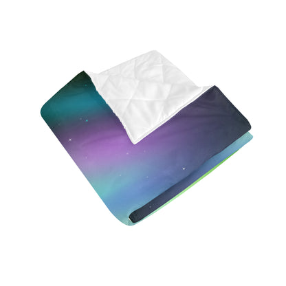 Aurora Borealis Pattern Print Design 03 Premium Quilt
