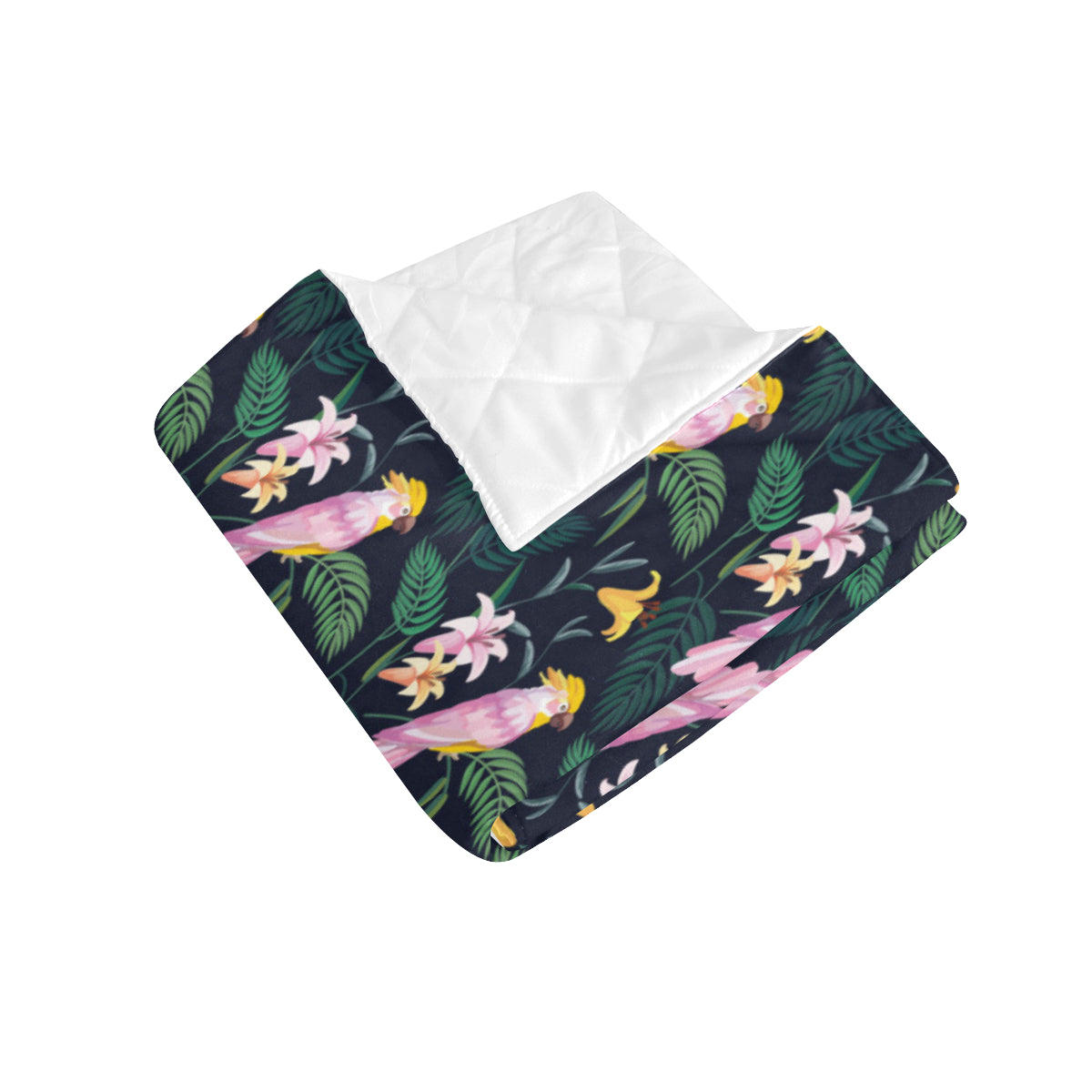 Cockatoo Pattern Print Design 03 Premium Quilt