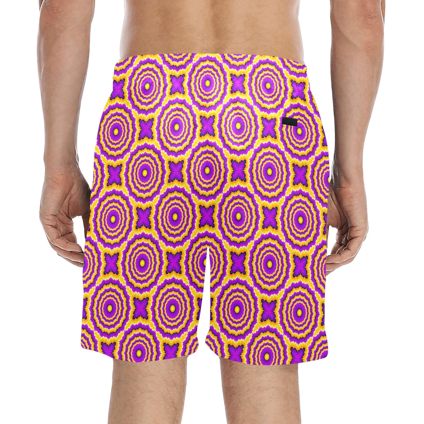 Optical illusion Expansion Men's Swim Trunks Beach Shorts