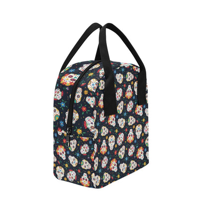 Sugar Skull Print Design LKS305 Insulated Lunch Bag