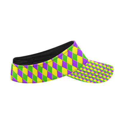 Mardi Gras Pattern Print Design 01 Unisex Sun Visor