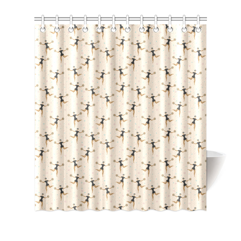 Cheerleader Pattern Print Design 03 Shower Curtain