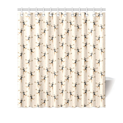 Cheerleader Pattern Print Design 03 Shower Curtain