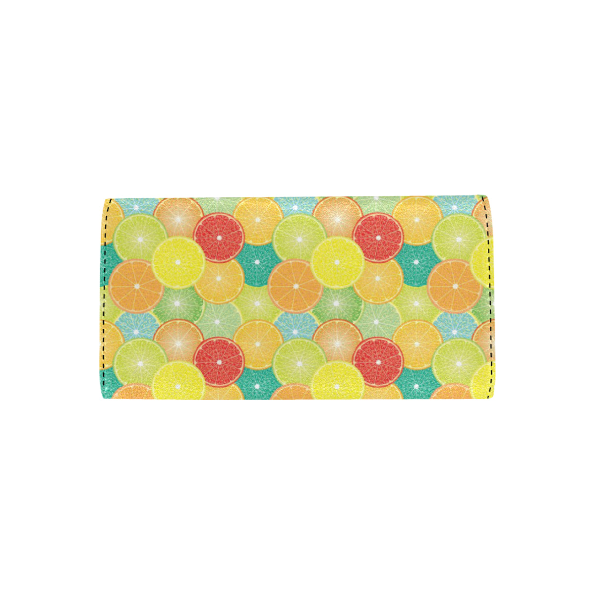 Citrus  Pattern Print Design 01 Women's Trifold Wallet