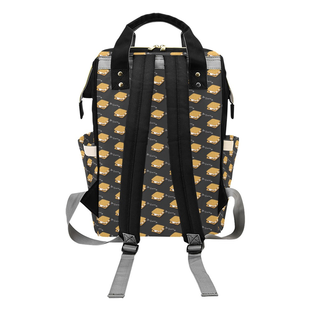 S_Mores Print Design LKS301 Diaper Bag Backpack