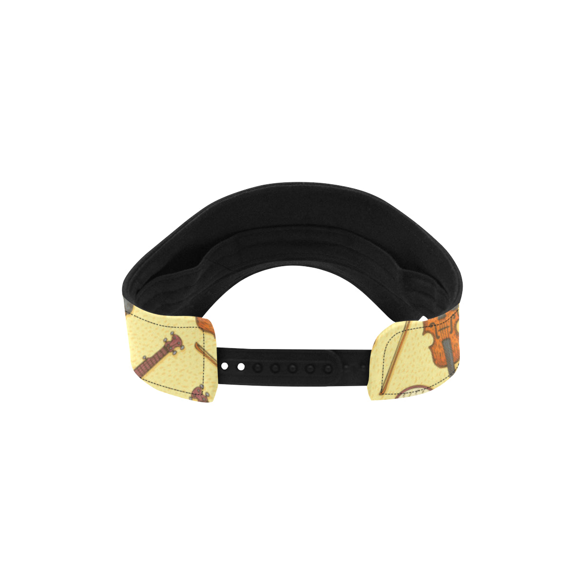 Banjo Violin Pattern Print Design 01 Unisex Sun Visor