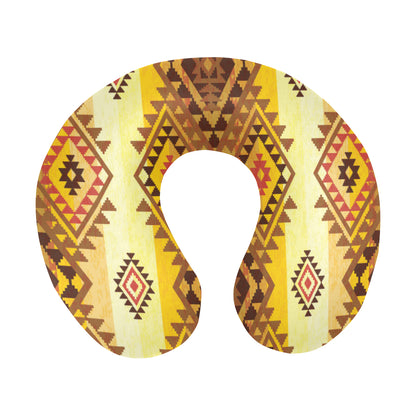 Native Pattern Print Design A09 U-Shaped Travel Neck Pillow