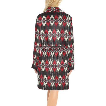 Southwestern Pattern Women's Fleece Robe