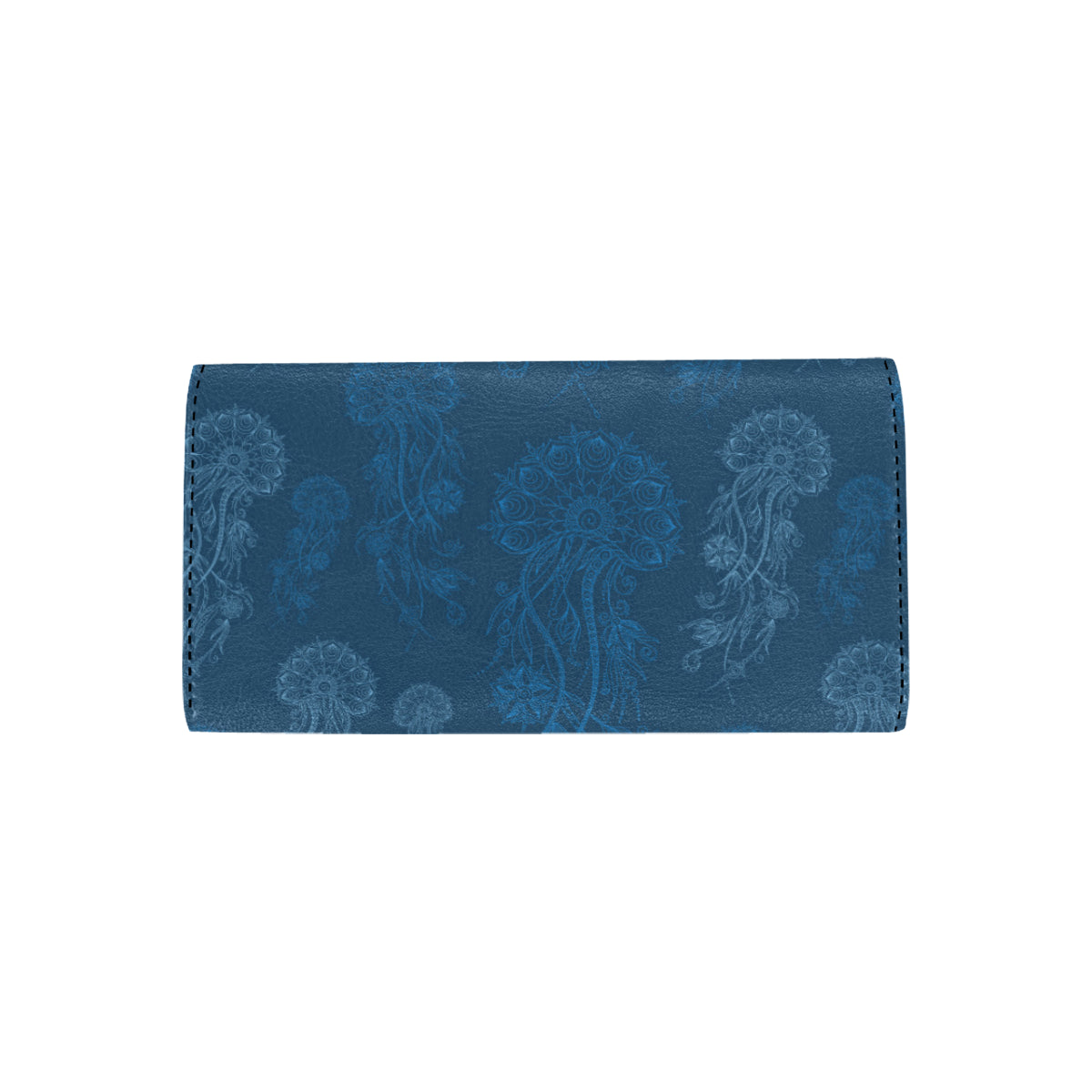 Jellyfish Pattern Print Design 01 Women's Trifold Wallet