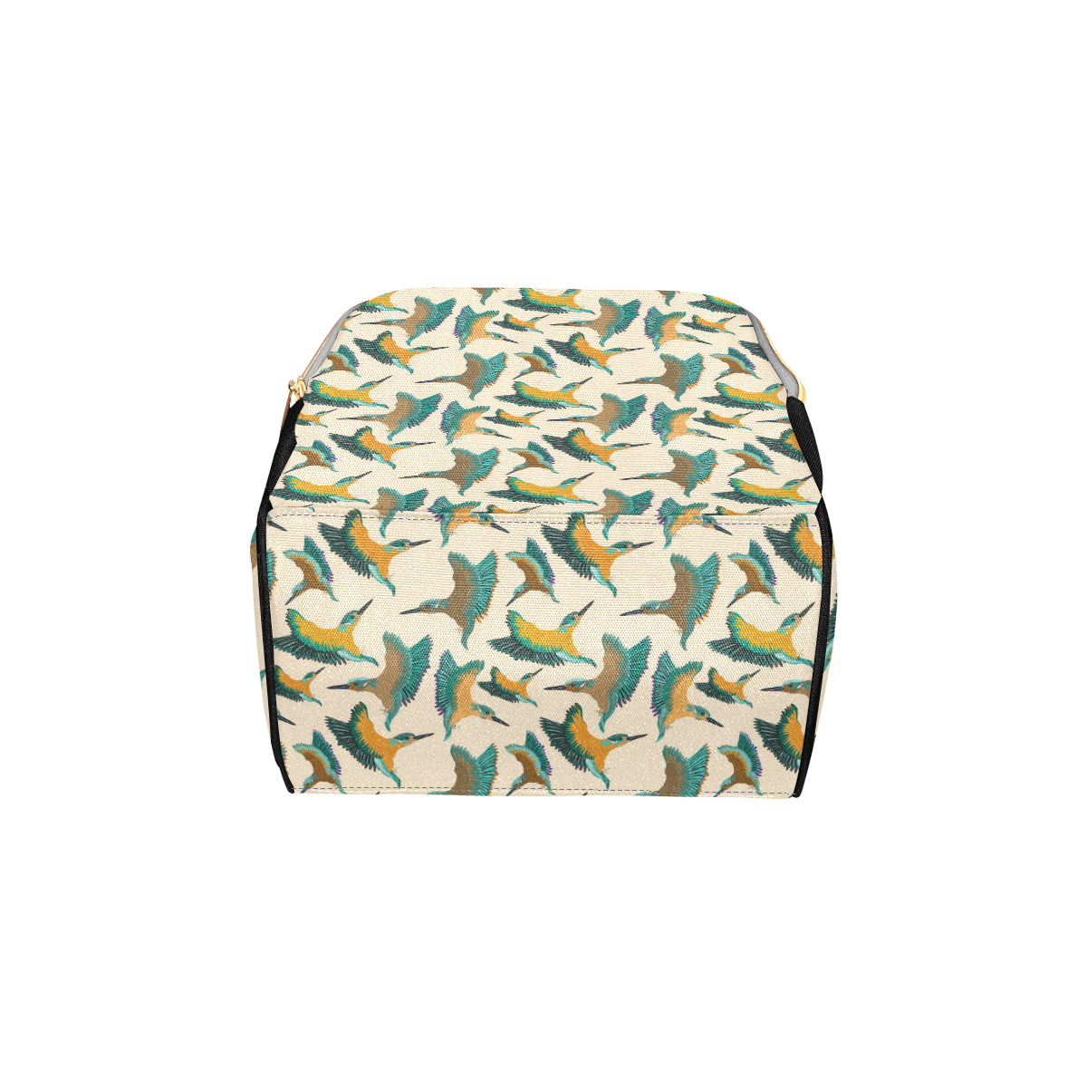 Kingfisher Pattern Print Design 02 Diaper Bag Backpack