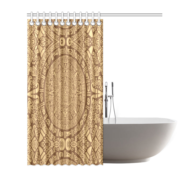 Mayan Pattern Print Design 01 Shower Curtain