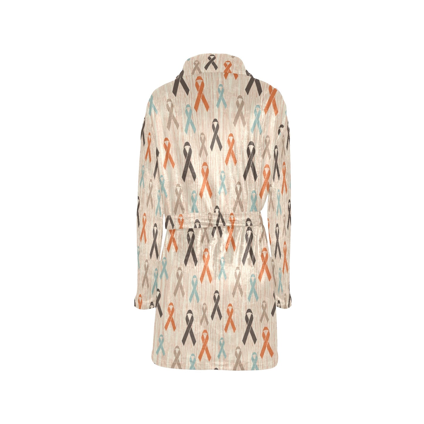 Cancer Awareness Pattern Print Design 01 Women's Fleece Robe