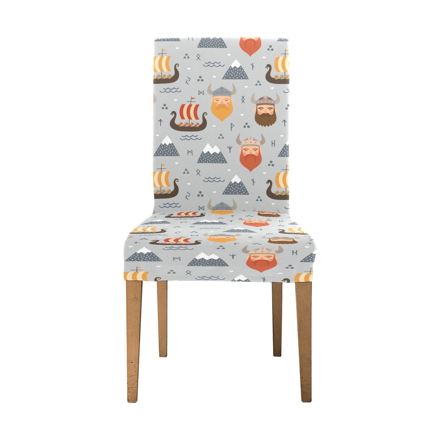 Vikings Print Design LKS307 Dining Chair Slipcover