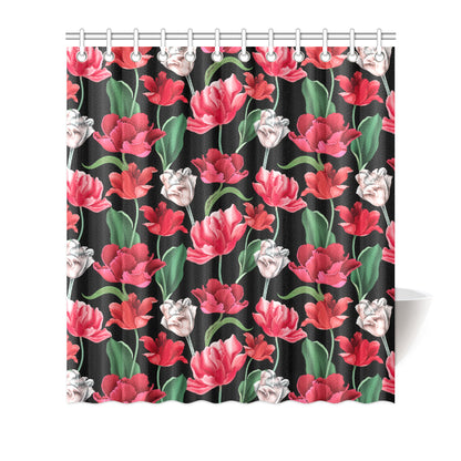Tulip Pattern Print Design TP08 Shower Curtain