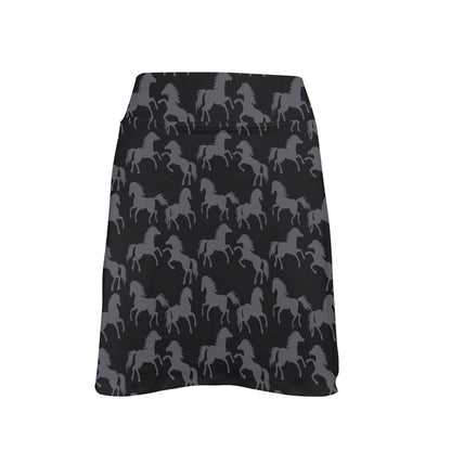 Horse Print Design LKS305 17" Golf & Pickleball Skort with Pockets