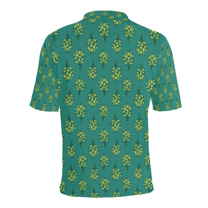 Artichoke Pattern Print Design 04 Men Polo Shirt