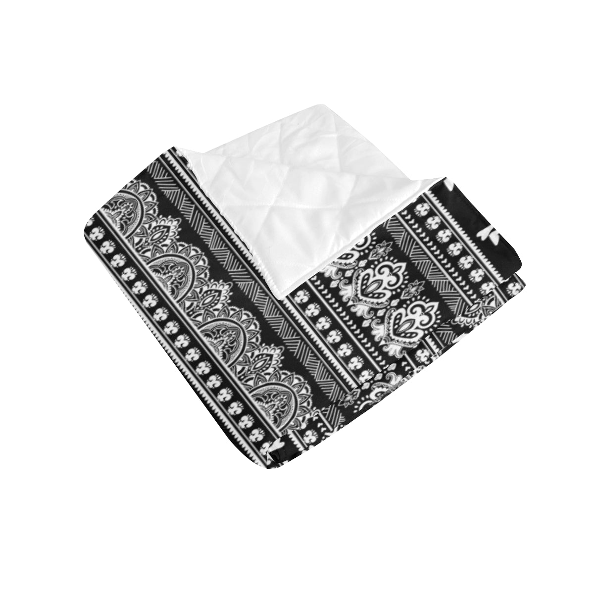 Llama Aztec Style Pattern Print Design 01 Premium Quilt