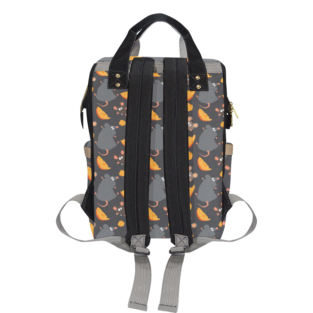 Rat Pattern Print Design 04 Diaper Bag Backpack