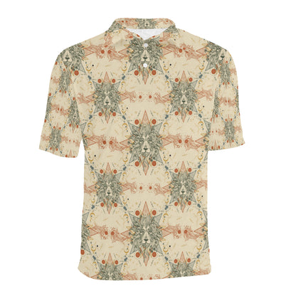 Leo Pattern Print Design 02 Men Polo Shirt