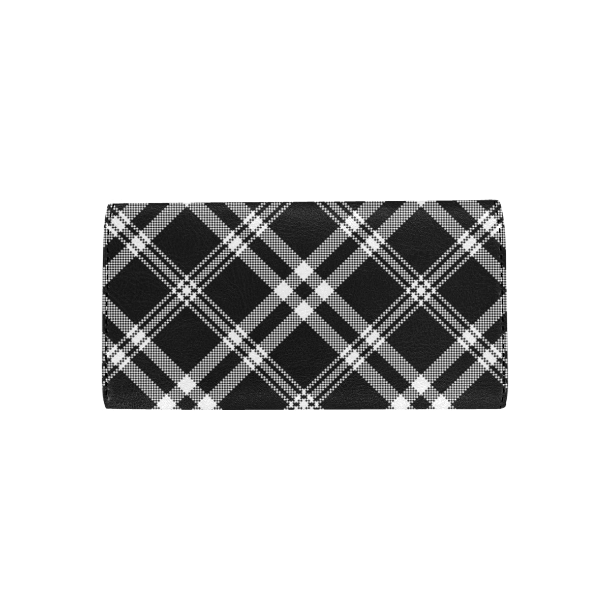 Madras Pattern Print Design 03 Women's Trifold Wallet