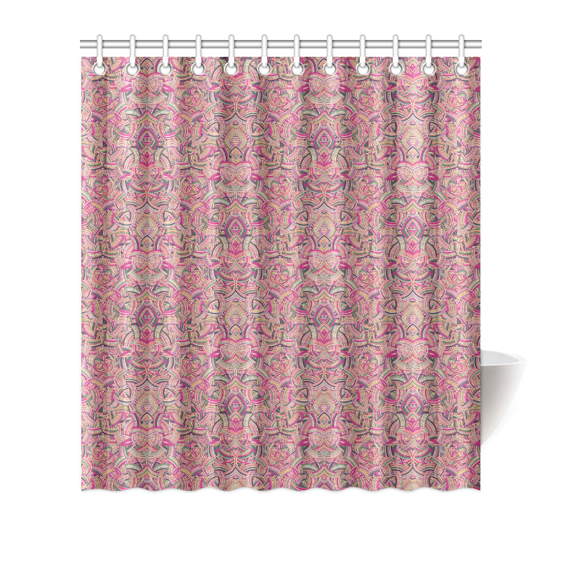 Celtic Pattern Print Design 04 Shower Curtain