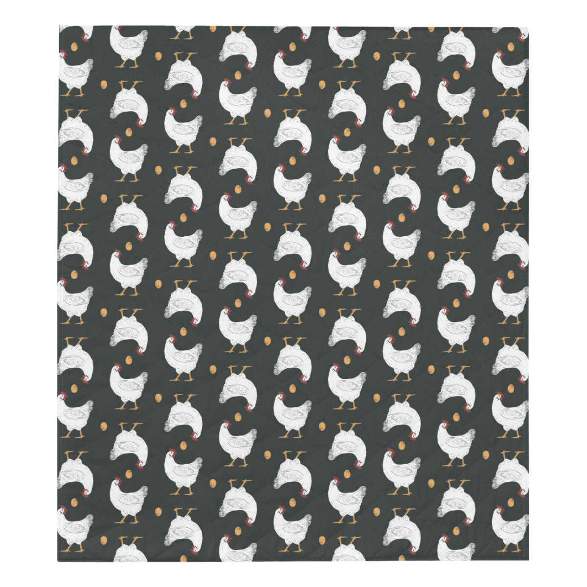 Chicken Pattern Print Design 06 Premium Quilt