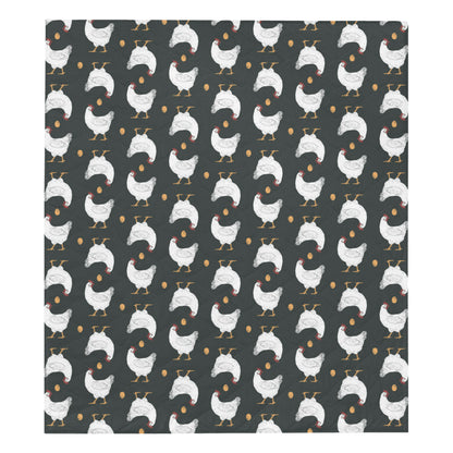 Chicken Pattern Print Design 06 Premium Quilt