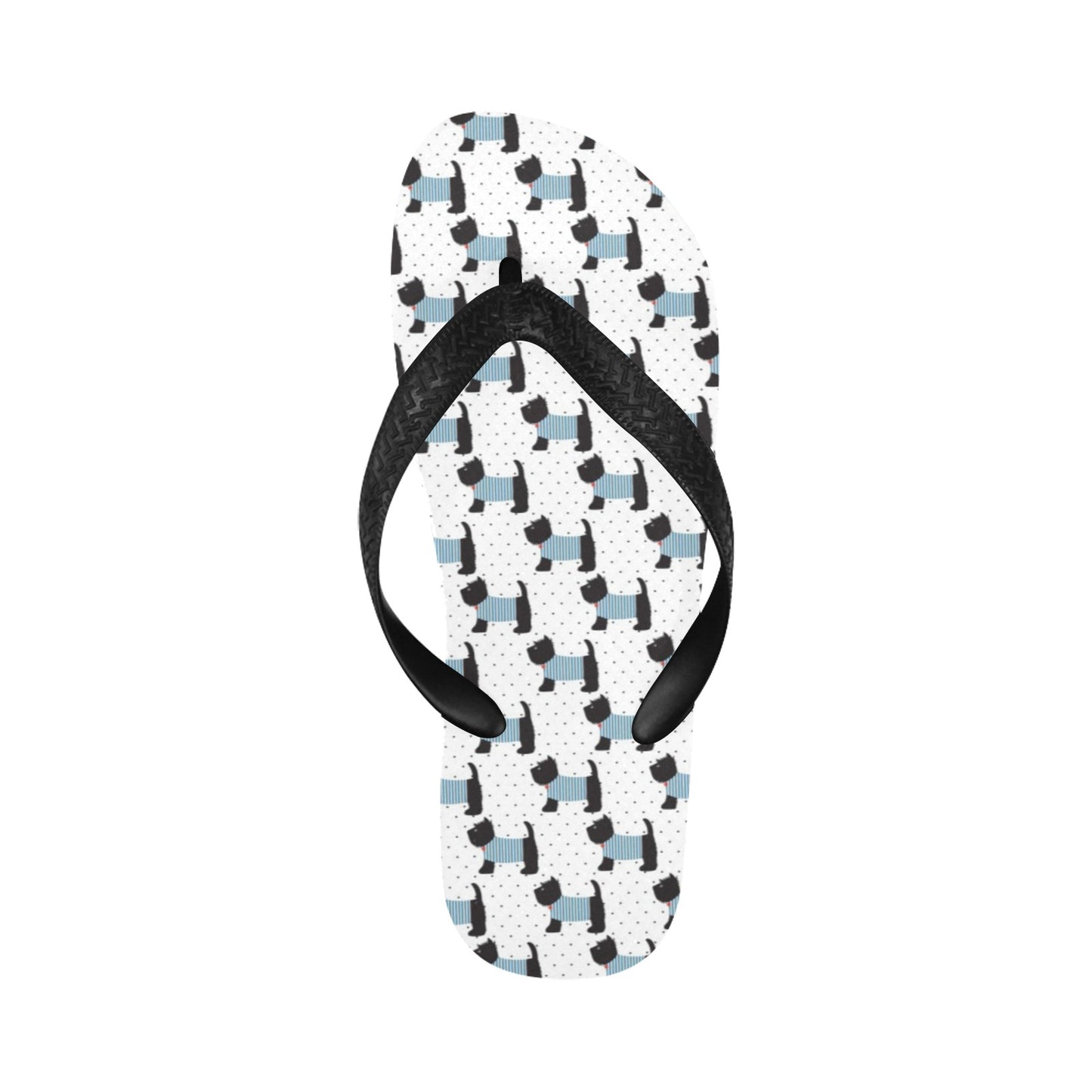 Scottish Terriers Print Design LKS3012 Flip Flops