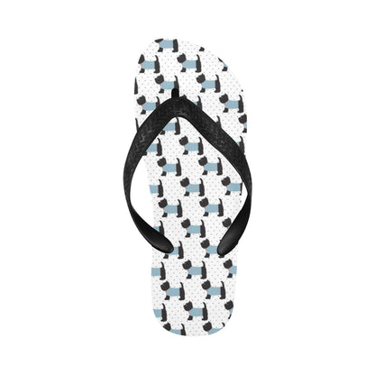 Scottish Terriers Print Design LKS3012 Flip Flops