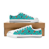 Russell Terriers Print Design LKS309 Women's White Low Top Shoes