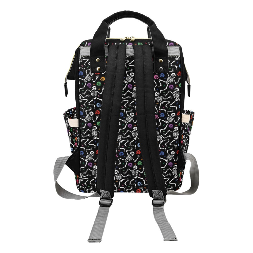 Skeleton Print Design LKS307 Diaper Bag Backpack