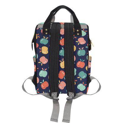 Apple Pattern Print Design AP09 Diaper Bag Backpack