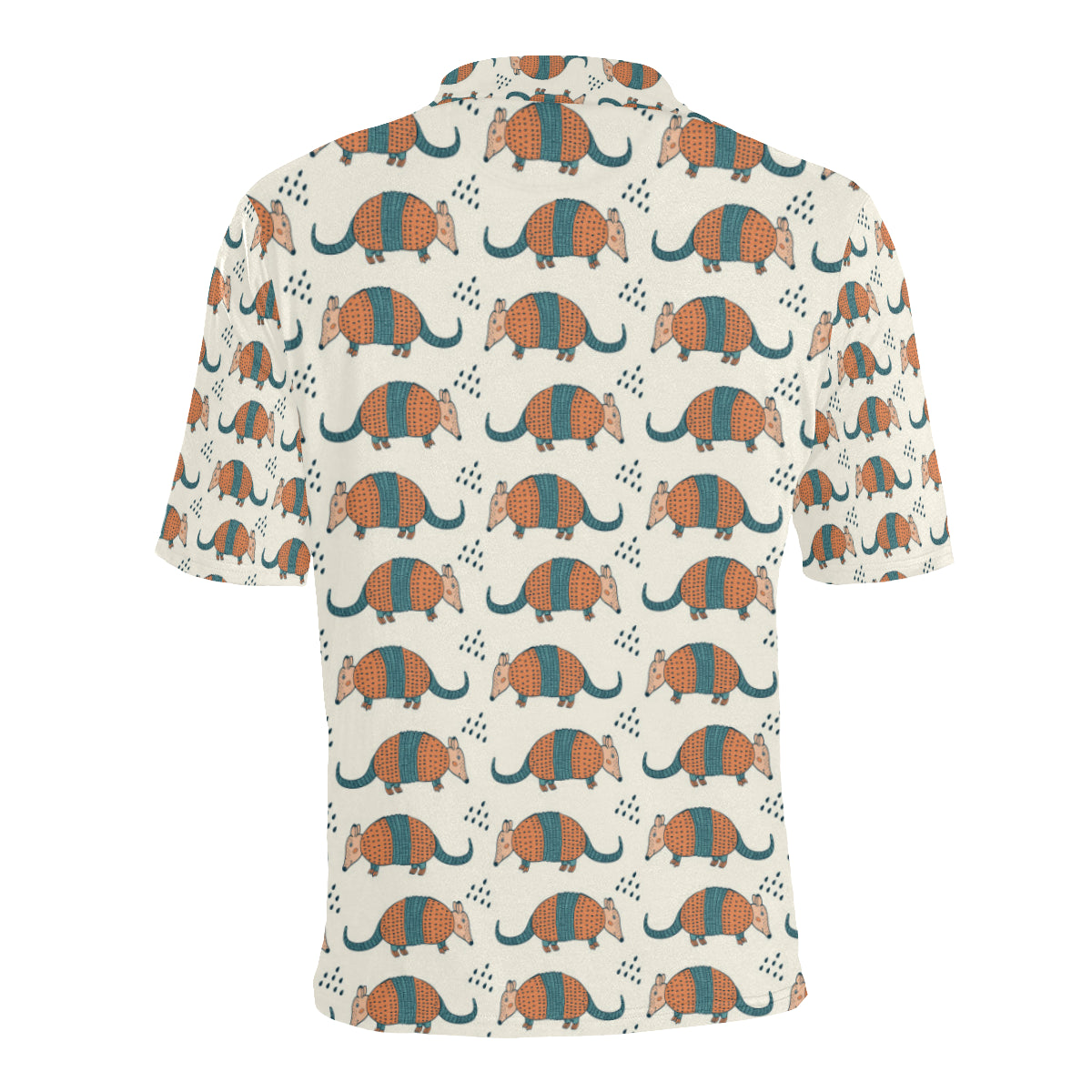 Armadillo Pattern Print Design 01 Men Polo Shirt
