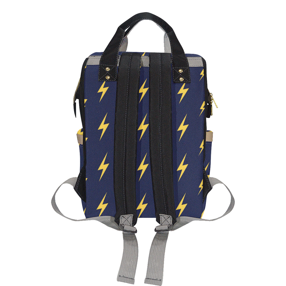 Lightning Thunder Pattern Print Design 03 Diaper Bag Backpack