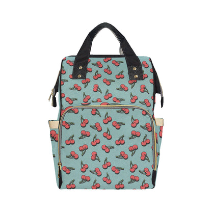 Cherry Pattern Print Design CH03 Diaper Bag Backpack
