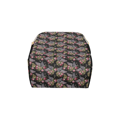 Angel Wings Pattern Print Design 06 Diaper Bag Backpack