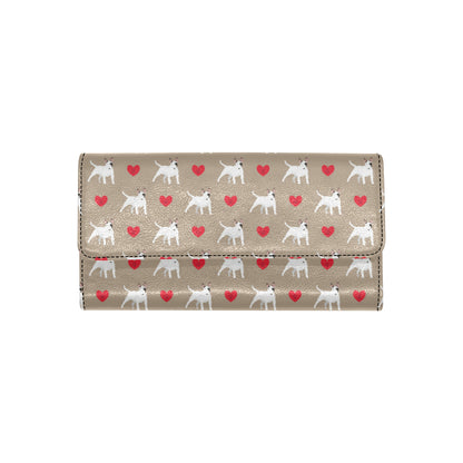 Bull Terriers Pattern Print Design 01 Women's Trifold Wallet