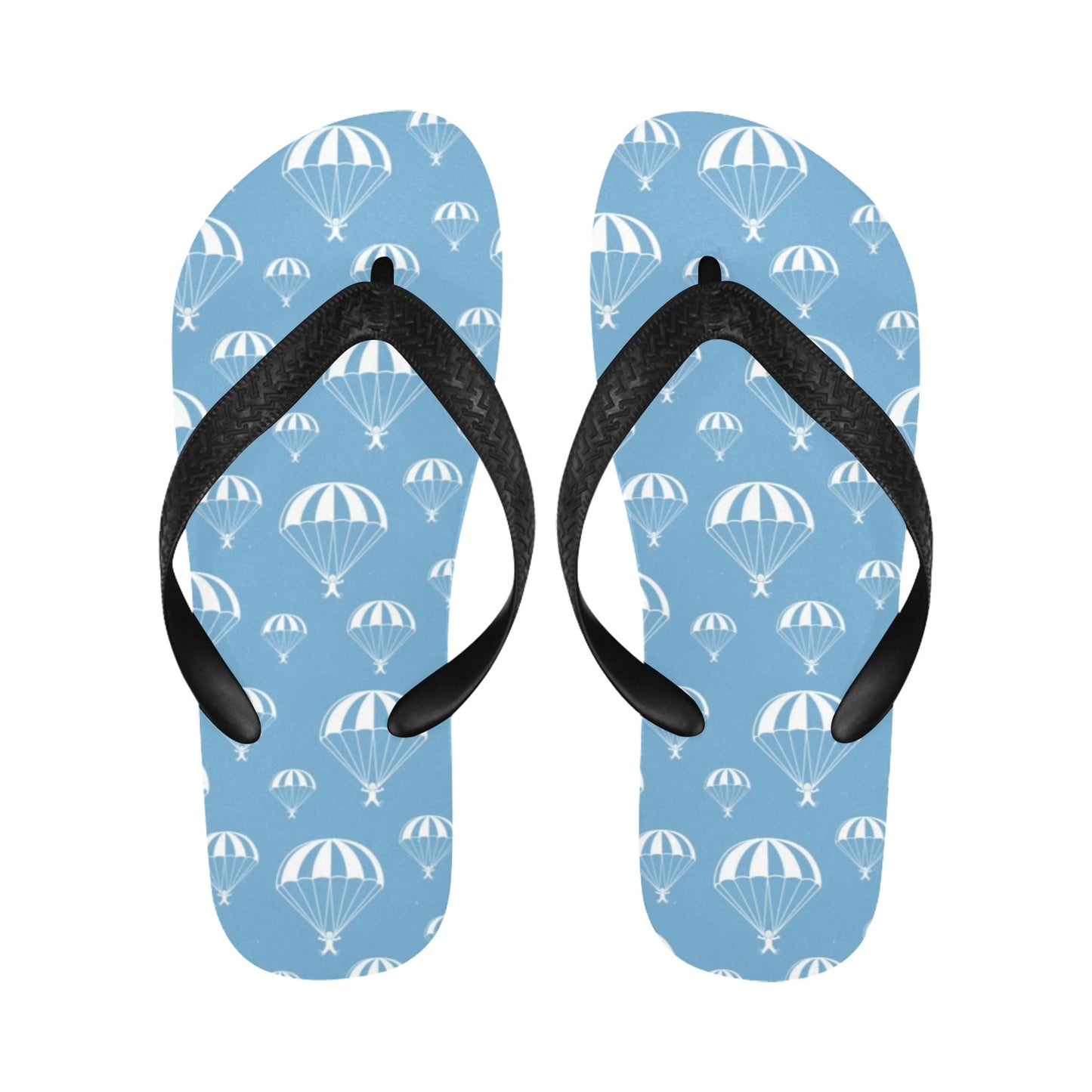 Skydiver Print Design LKS305 Flip Flops