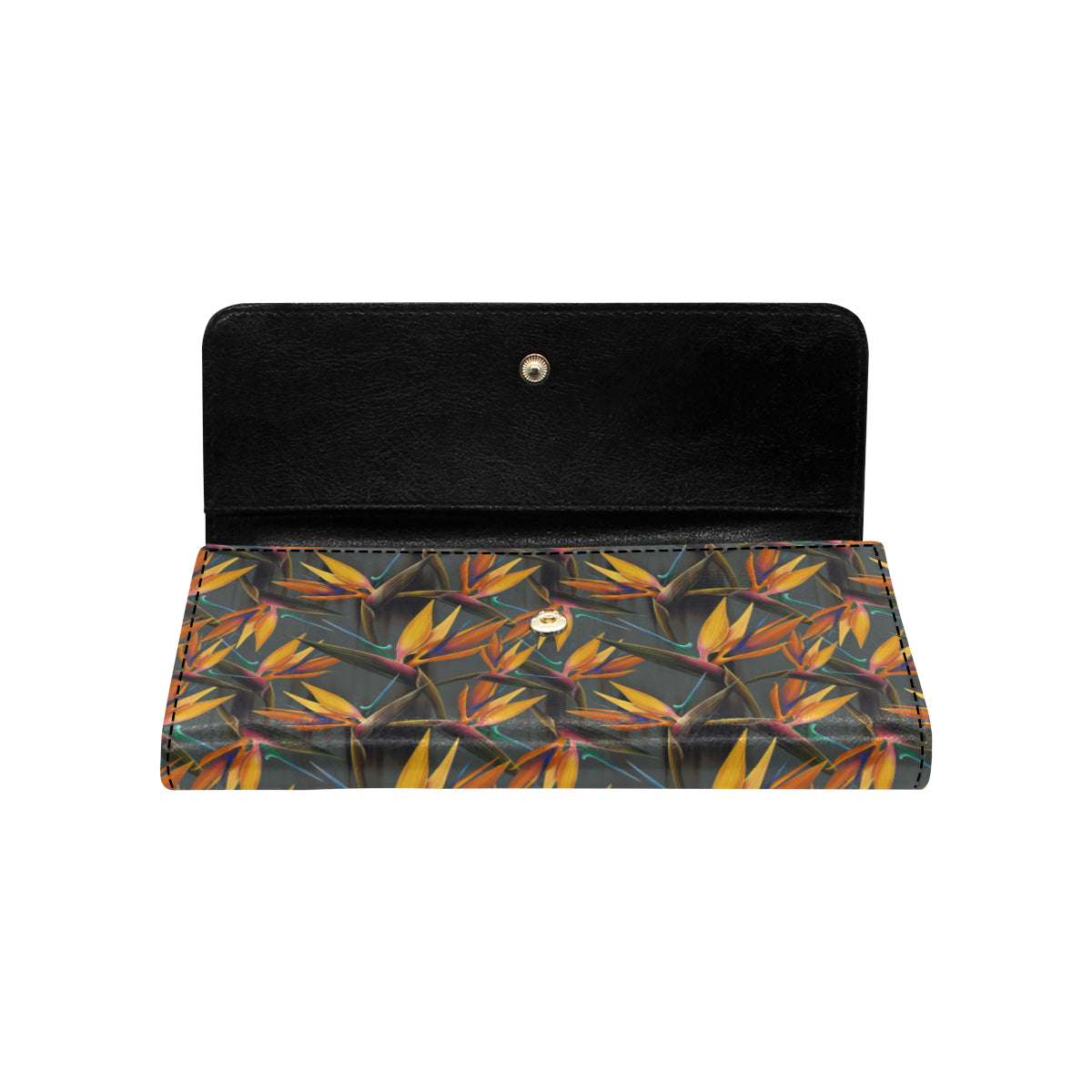 Bird Of Paradise Pattern Print Design 01 Women's Trifold Wallet